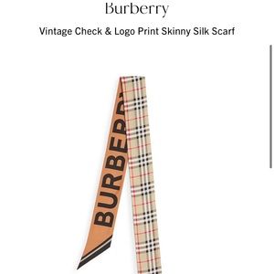 Burberry Vintage Check & Logo Printed Scarf
